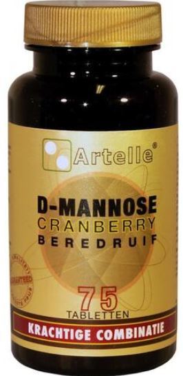 D-Mannose Cranberry Beredruif 75 tabletten
