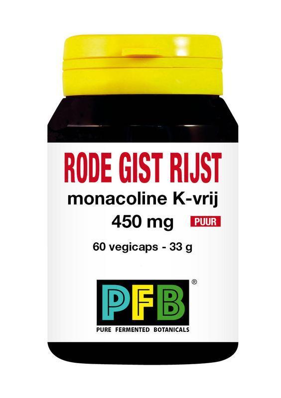 Rode Gist Rijst Monacoline K-Vrij Puur 60 Capsules