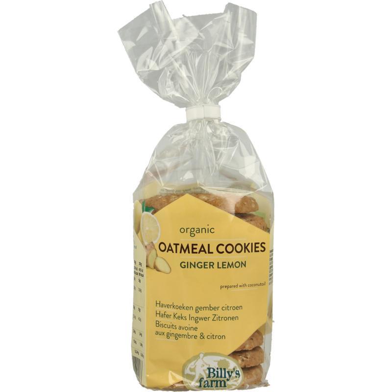 Haverkoeken gember-citroen bio 200g