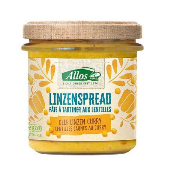 Linzenspread Gele Curry 140g