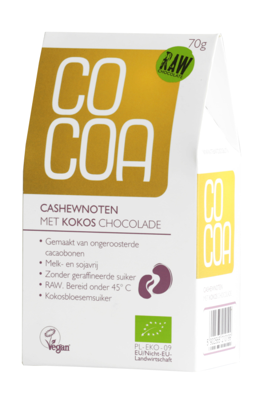 Cashewnoten Kokos Chocolade 70gr
