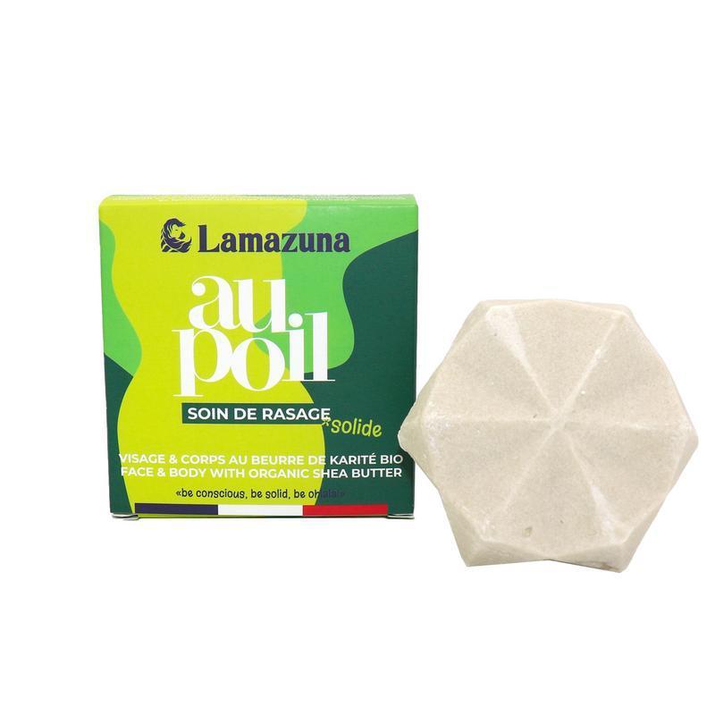 Lamazuna Shaving bar lemon & green tea 70g