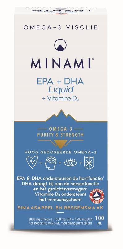 EPA + DHA Liquid vitamine D3 100ml