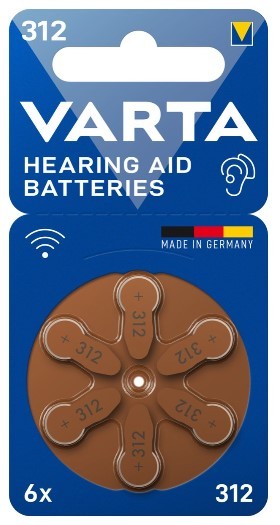 Gehoorbatterij 312 6 Stuk