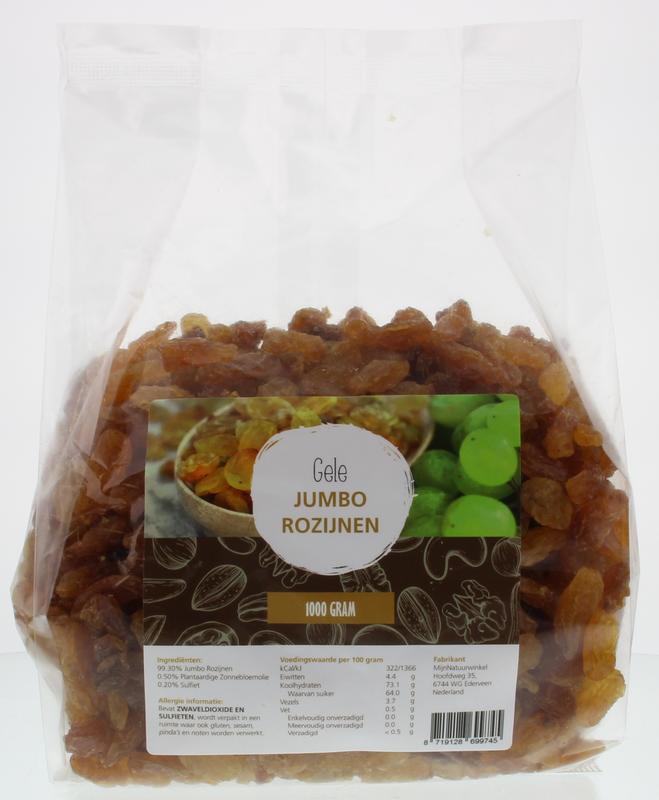 Gele jumbo rozijnen 1000g
