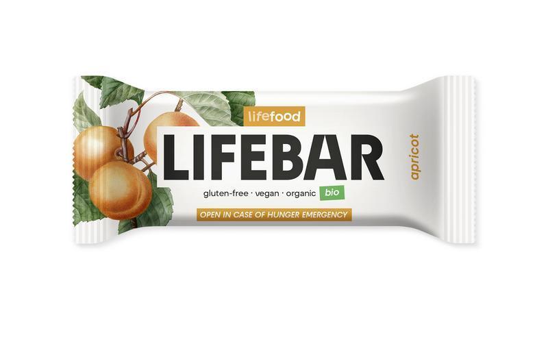 Lifebar abrikoos bio raw 40G