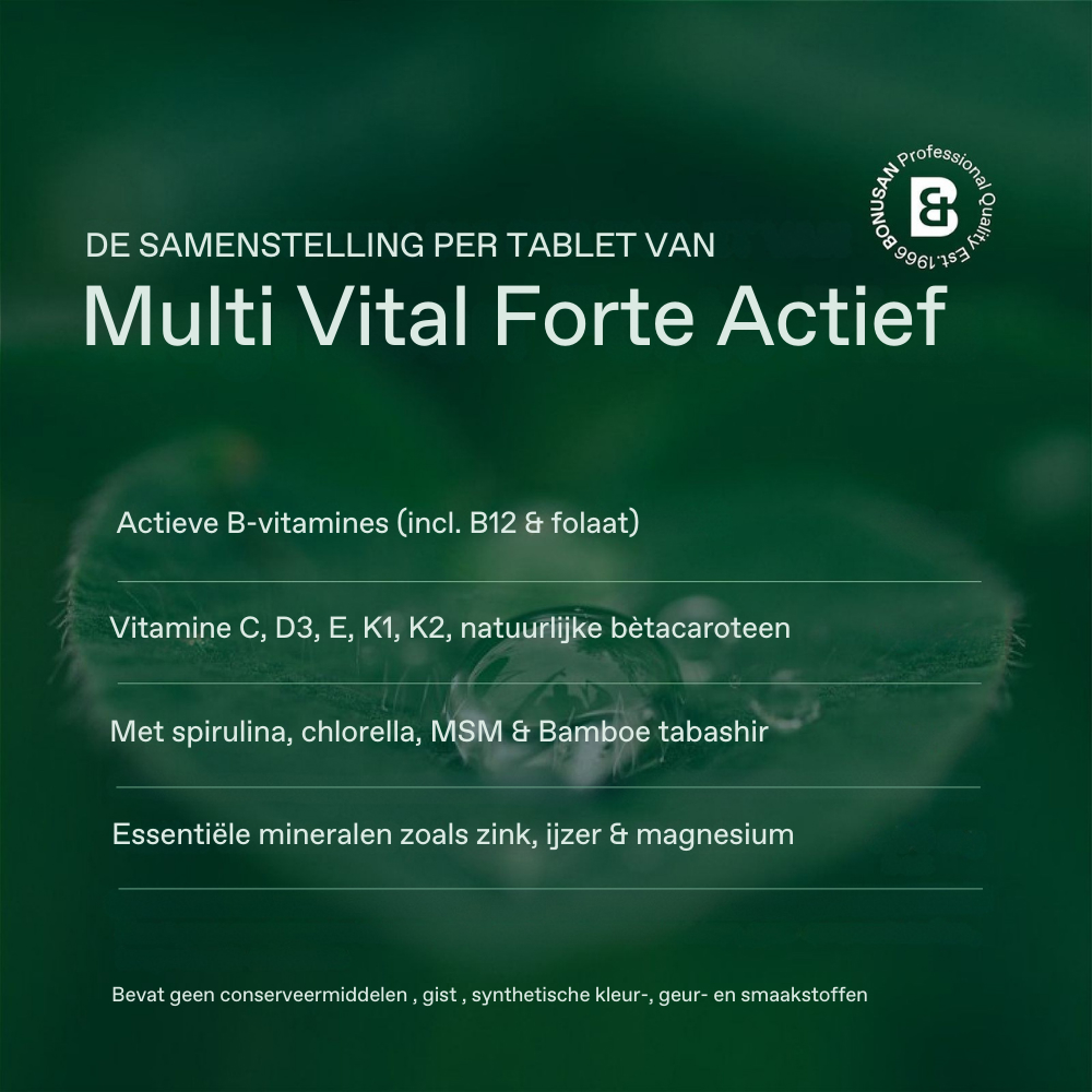 Bonusan Multi Vital Forte Actief 180 Tabletten