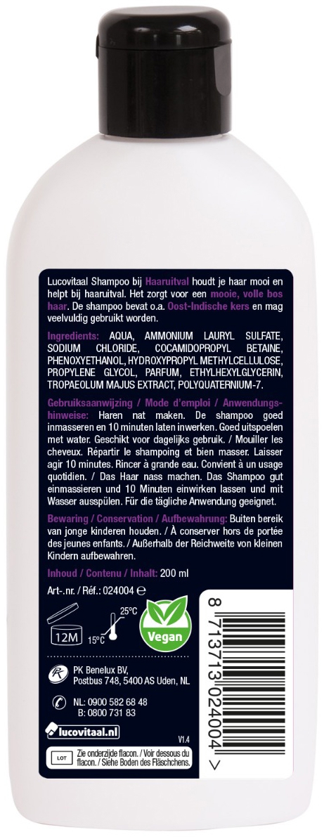 Lucovitaal Shampoo Haaruitval 200ml