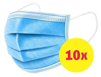 mondkapjes - 3 laags  10 stuks