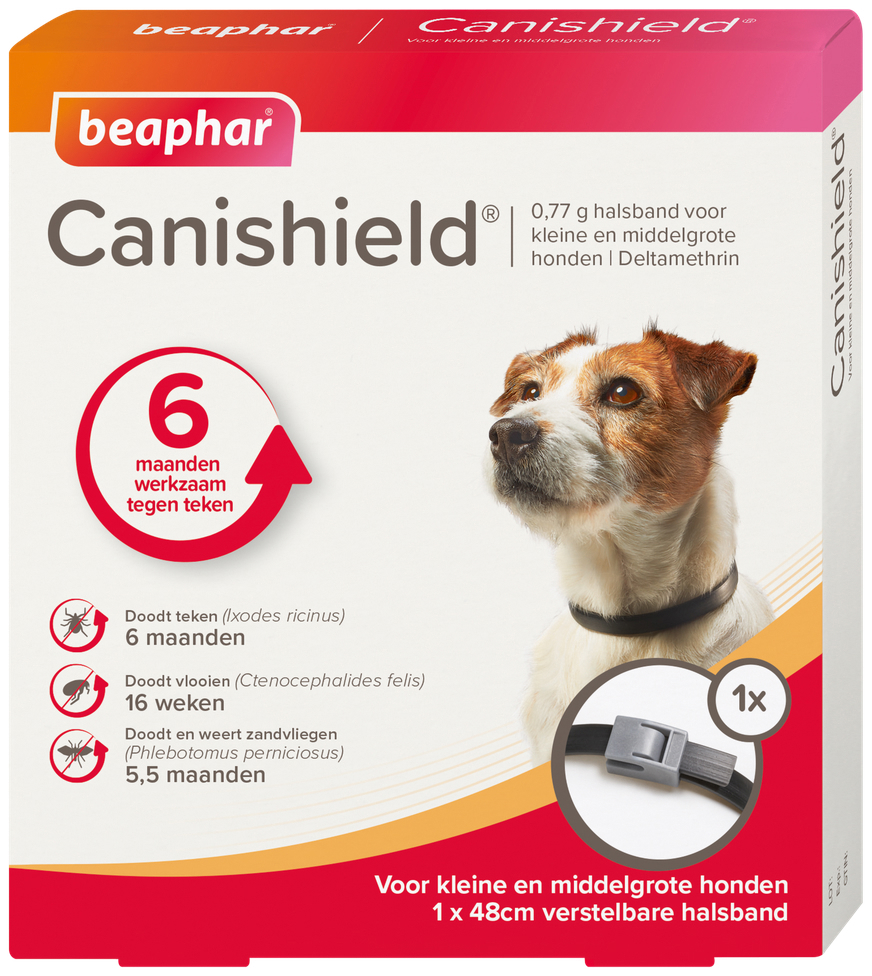 beaphar Canishield Hond Kl/m St 1