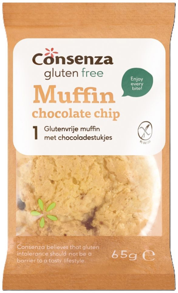 Consenza Muffin Chocolate Chip 65 gram