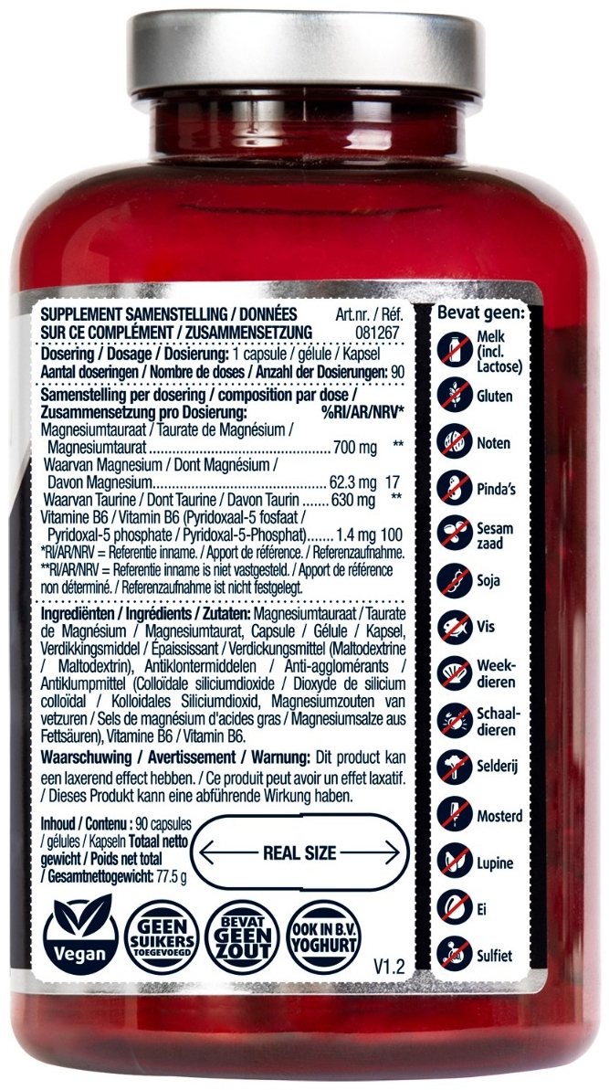 Lucovitaal Magnesium Tauraat 90 Capsules