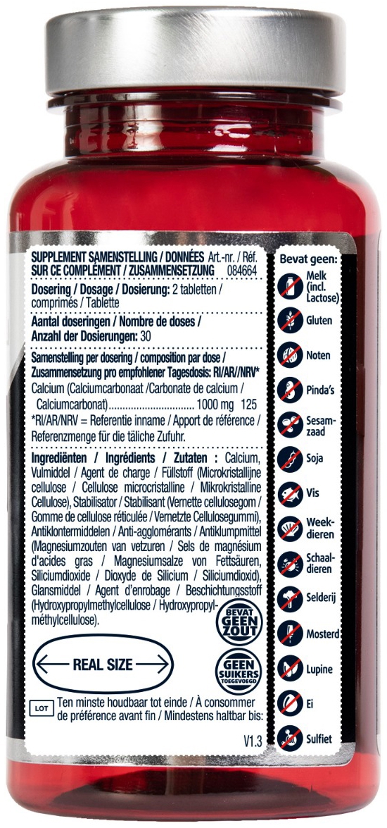 Lucovitaal Calcium super 1000mg 60 tabletten