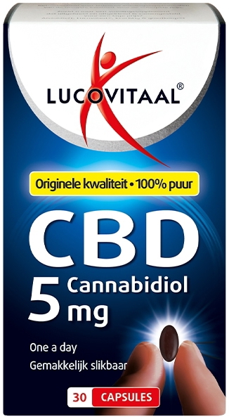 Lucovitaal CBD Cannabidiol 5mg 30 capsules