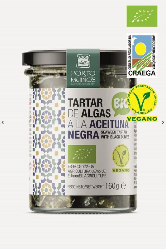 Porto Muinos Zeewier spread olijf bio 160G