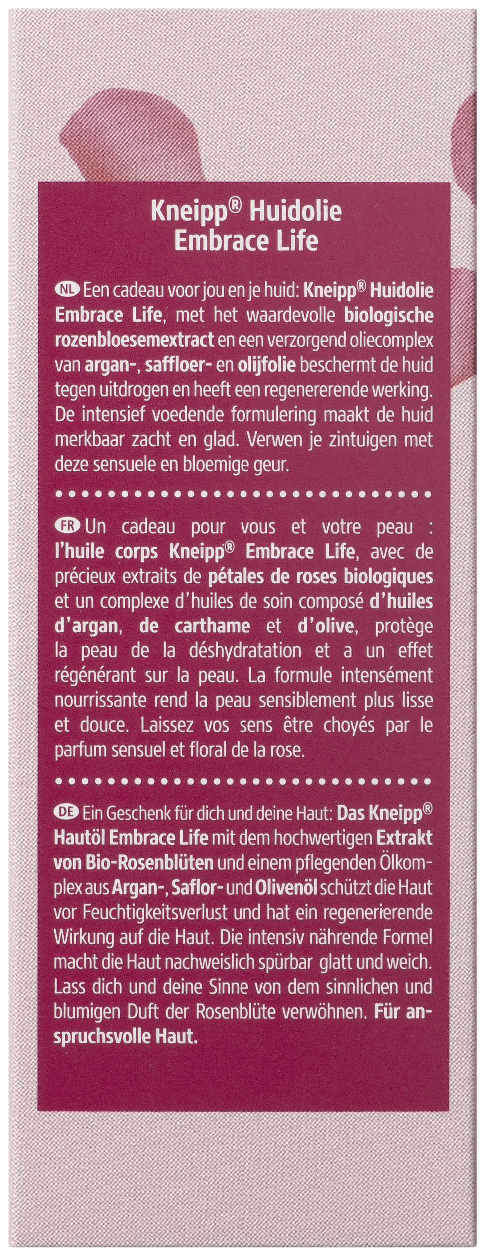Kneipp Huidolie Embrace Life 100 ML
