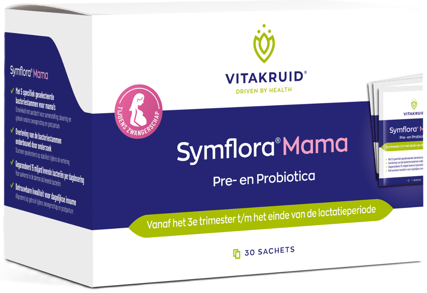 Vitakruid Symflora® Mama Pre- en Probiotica 30 Sachets