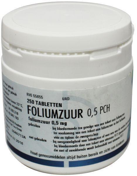 Foliumzuur 0.5 250 tabletten