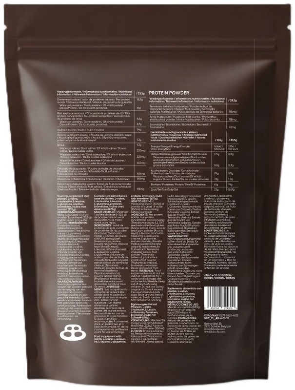 Gut friendly protein poeder chocolate 640g