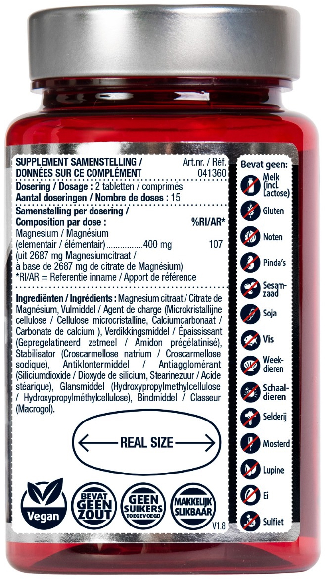 Lucovitaal Magnesium 400mg Citraat 30 tabletten