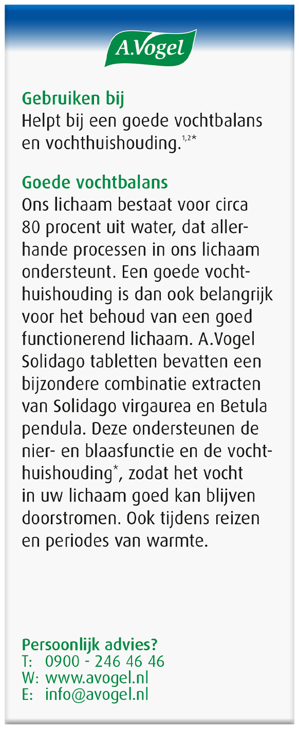 A.Vogel Solidago tabletten 60 Stuks