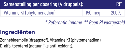 Vitakruid Vitamine K Baby druppels 10ml