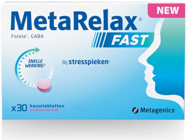 Metagenics Metarelax Fast 30 kauwtabletten