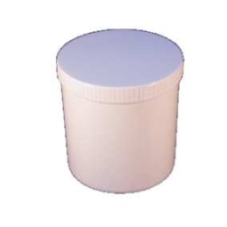 Zalfpot wit PP plastobel gedopt 1000ML 18