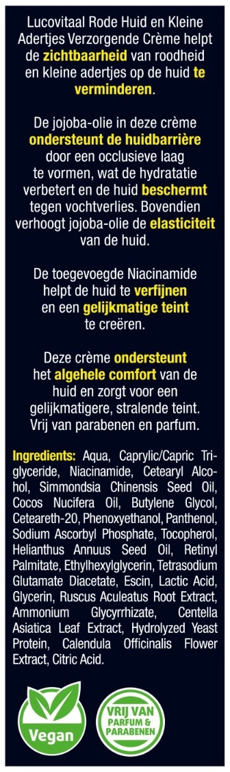 Lucovitaal Rode huid en Kleine Adertjes Verzorgende Crème 30 ML