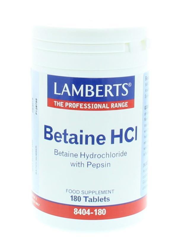 Betaine HCL Pepsine 180 tabletten