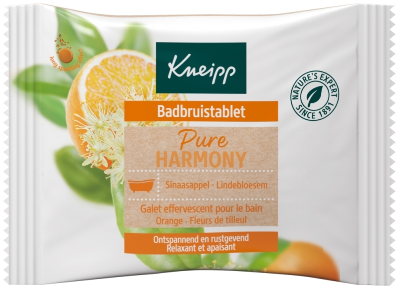 Badbruistablet Oranje Lindebloesem 80 Gram