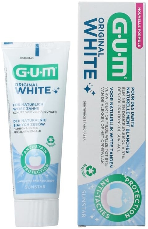 Gum Tandpasta white original 75ml