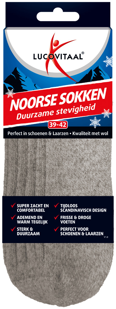 Lucovitaal Noorse Sokken 39-42 1 paar