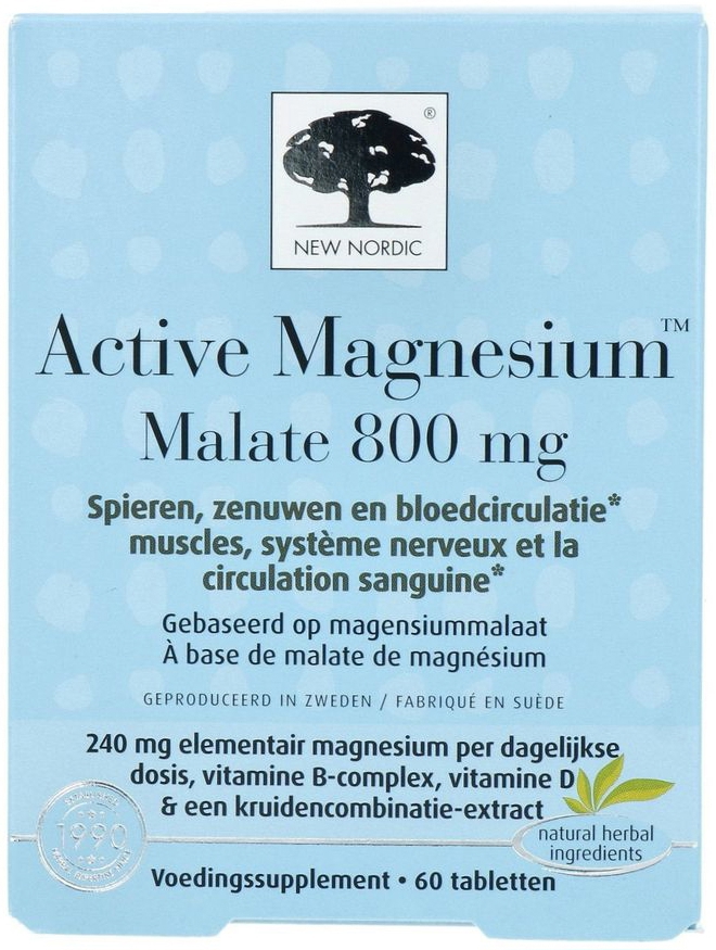 New Nordic Active Magnesium Malate 800 mg 60 tabletten