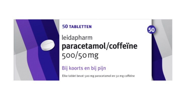Paracetamol Coffeïne 500/50mg 50 tabletten