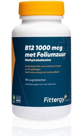 B12 1000 MCG Methylcobalamine 90 Zuigtabletten