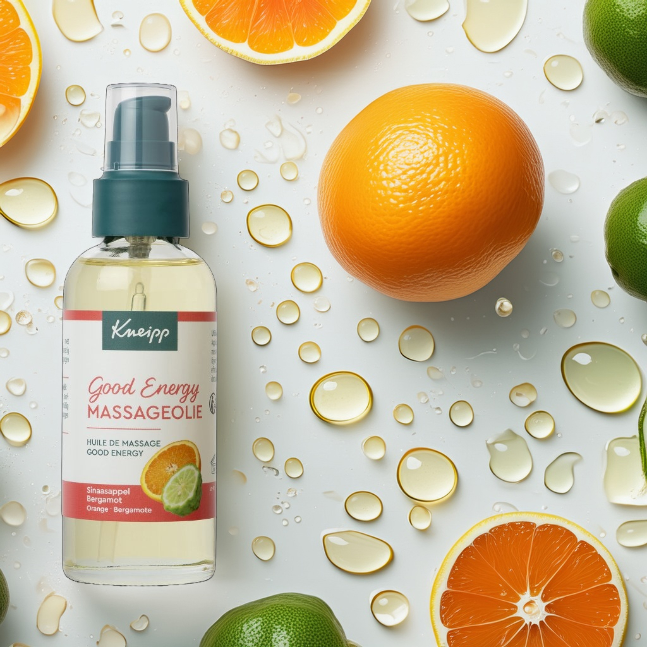 Kneipp Massageolie Good Energy (met pompje) 100 ml