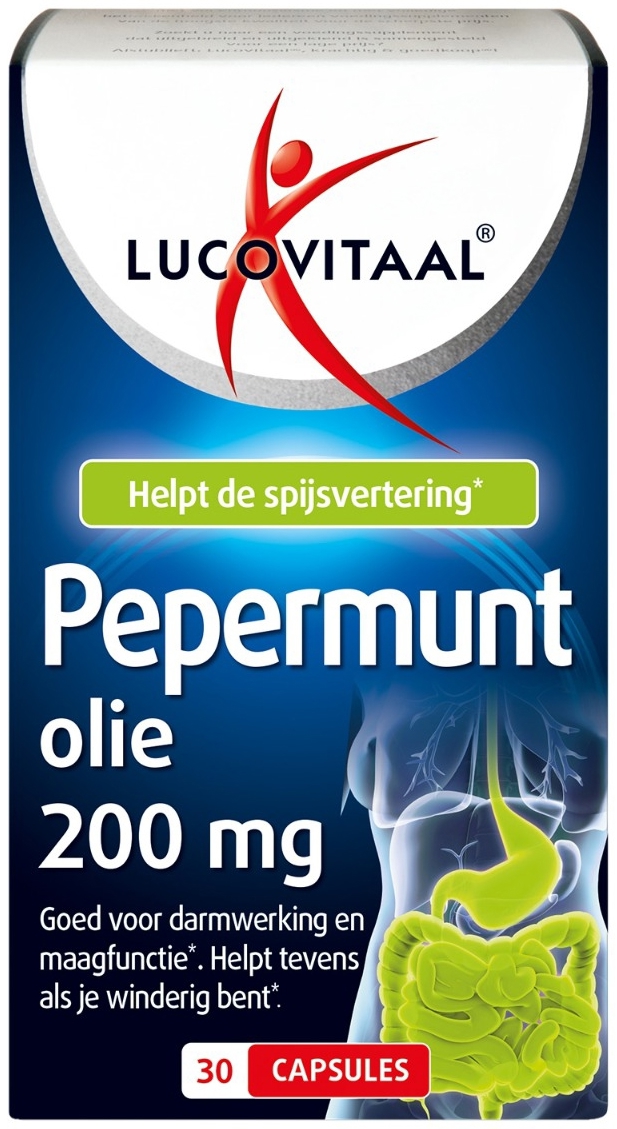 Lucovitaal Pepermuntolie 200mg 30 capsules