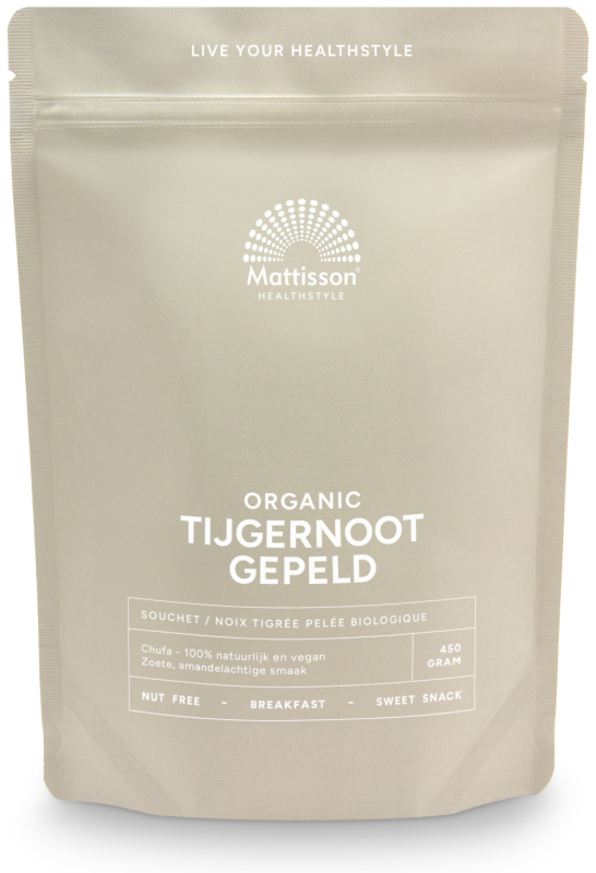 Mattisson Tijgernoot Chufa Gepeld Bio 450 Gram
