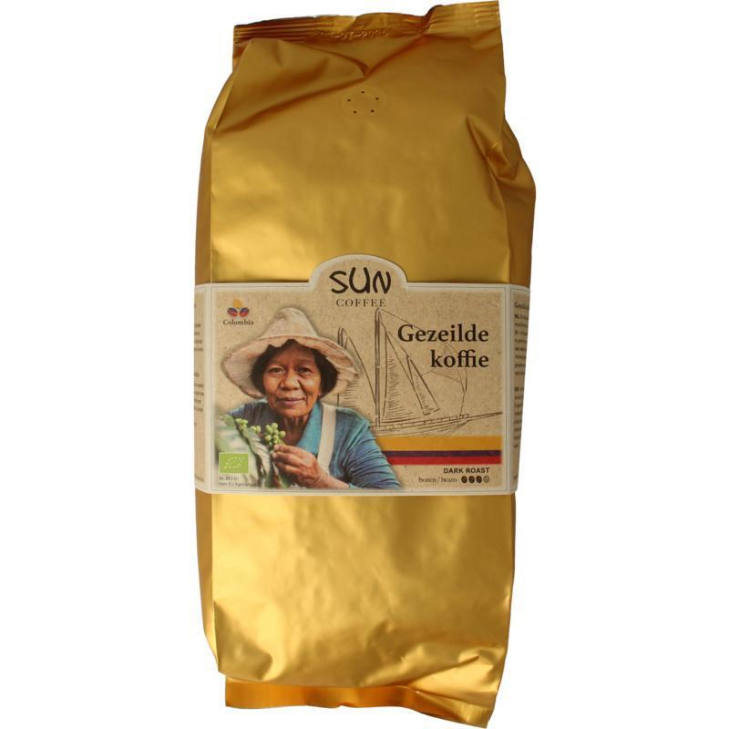 Gezeilde Koffiebonen Dark Roast 1000 Gram