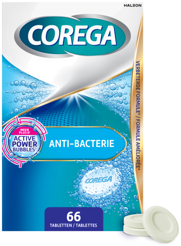 Anti-bacterie Kunstgebitreiniger 66 Stuks