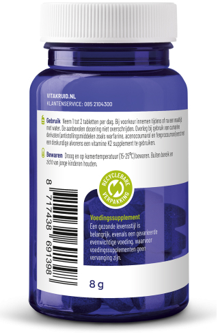 Vitakruid Vitamine K2 100 mcg 60 tabletten