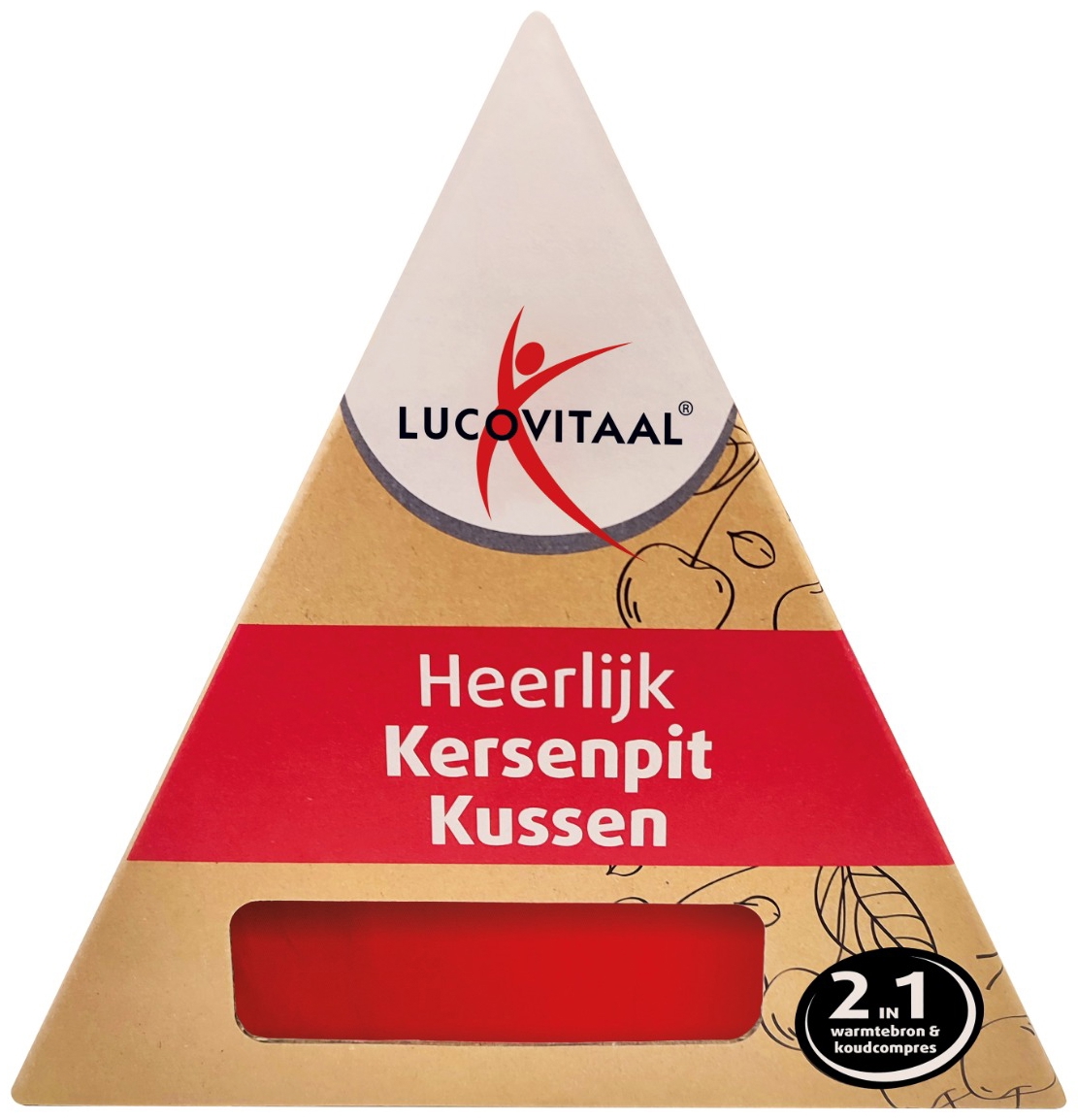 Lucovitaal Kersenpit Kussen Langwerpig 1 stuk