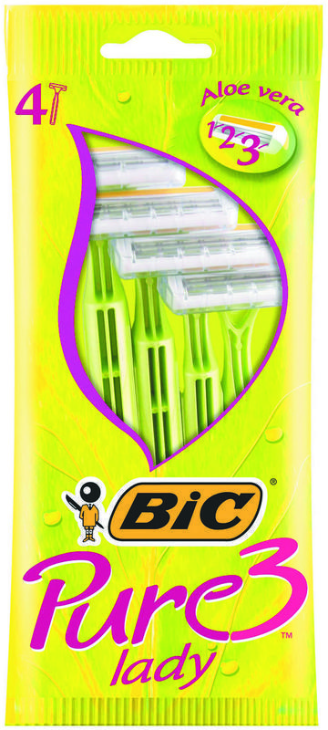Pure3 Lady Wegwerpscheermesjes 4 stuks