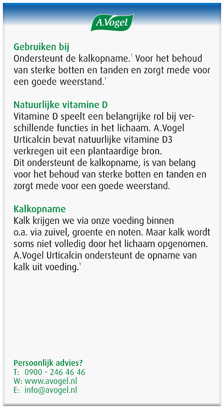 A.Vogel Urticalcin tabletten 1000 Stuks