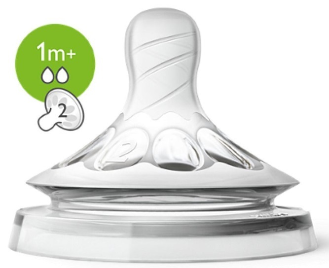 Natural Flesspeen 2 Gaats 1m+ 2st