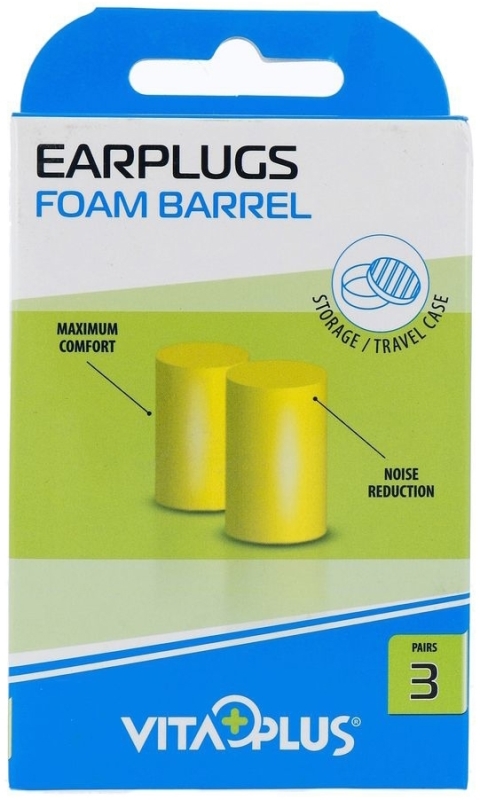 Oordopje Foam Barrel Geel 6st