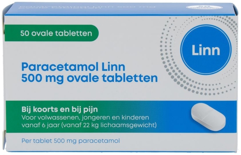Paracetamol Linn 500mg 50 Caplets