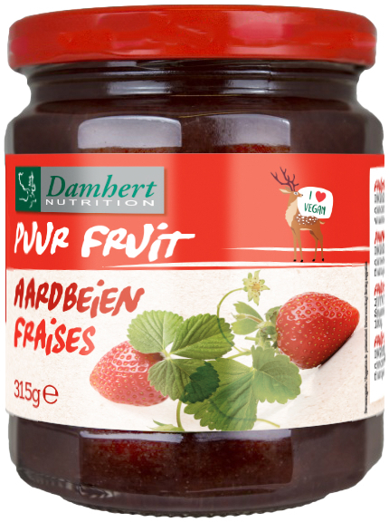 Puur Fruit Confituur Aardbei 315 Gram