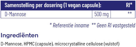 Vitakruid D-Mannose 500 90 capsules